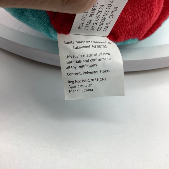 Reversible Dinosaur Plush Toy  6" Soft Fabric Mood Expressions Stuffed Plushie - Picture 9 of 14